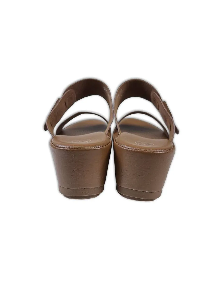 THAMES Women Heel Slippers Brown