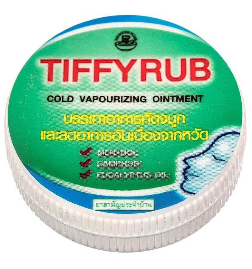 Тайская мазь Tiffy Rub от простуды 6 гр