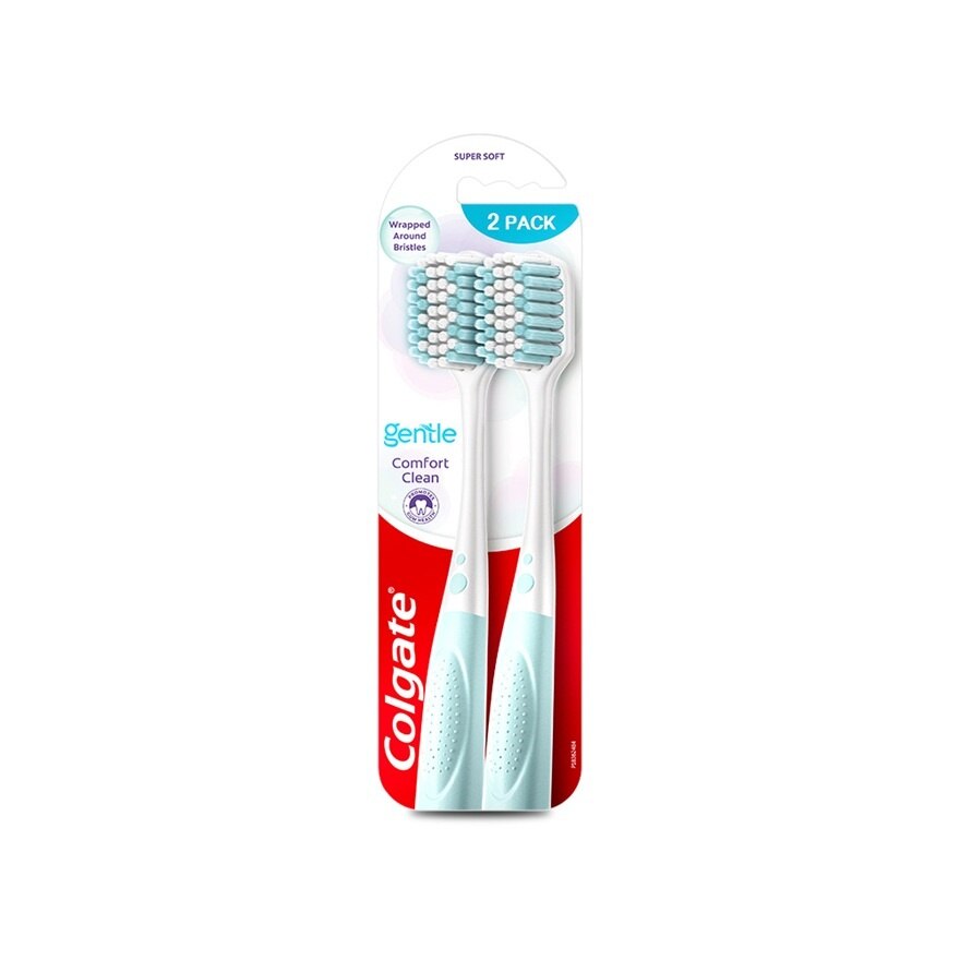 Colgate Toothbrush Gentle Comfort Clean 2'S (Mix Color) - Green