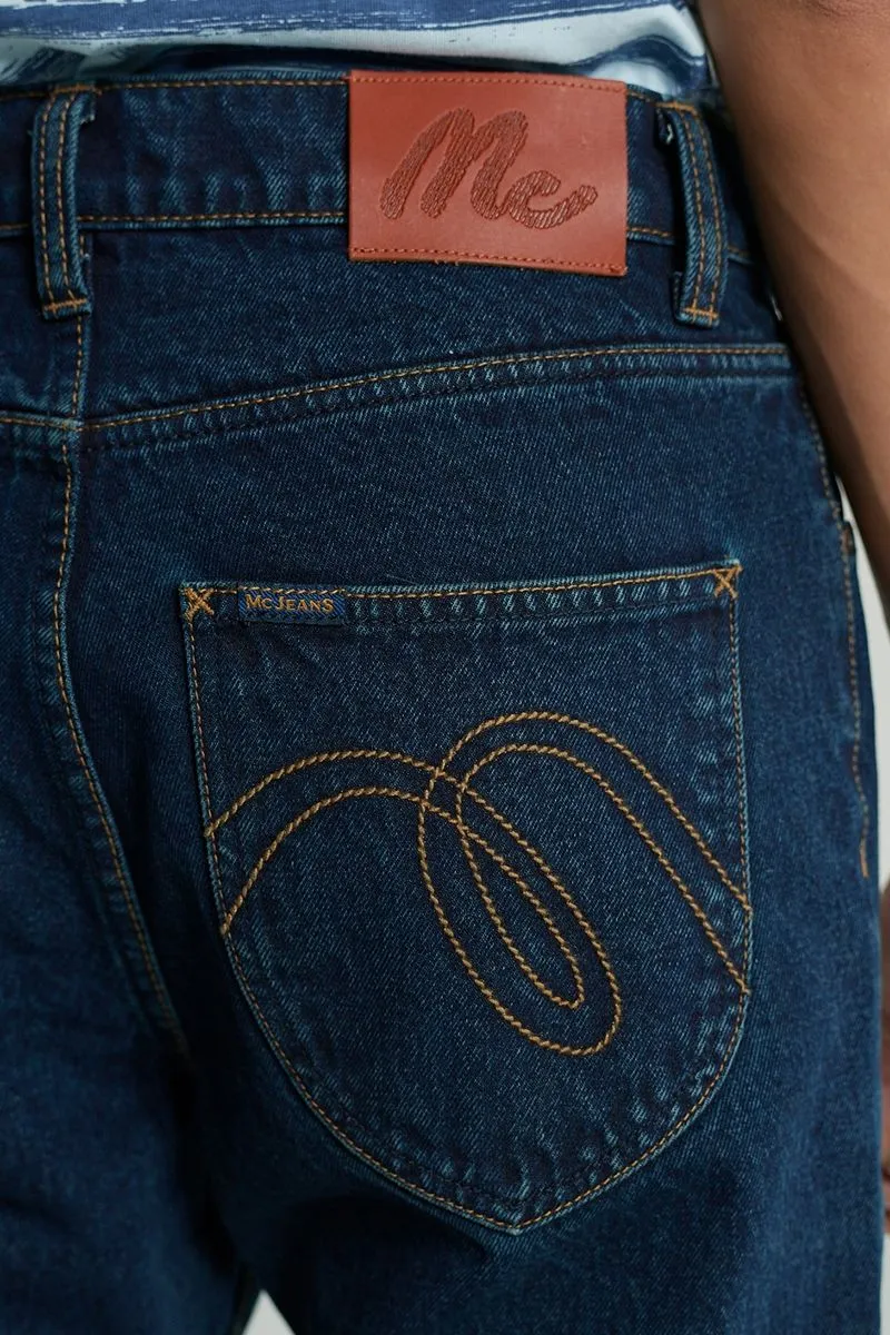 MC JEANS Men's Jeans Navy Blue MARZ128