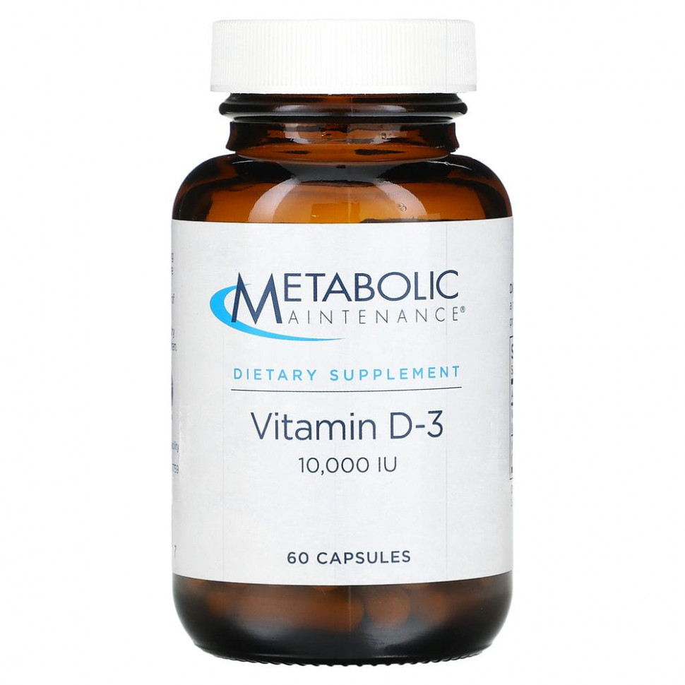 Metabolic Maintenance, Vitamin D-3, 10,000 IU, 60 Capsules