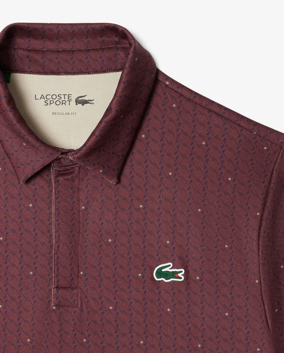 LACOSTE Regular Fit UV Protect Golf Polo Shirt Red