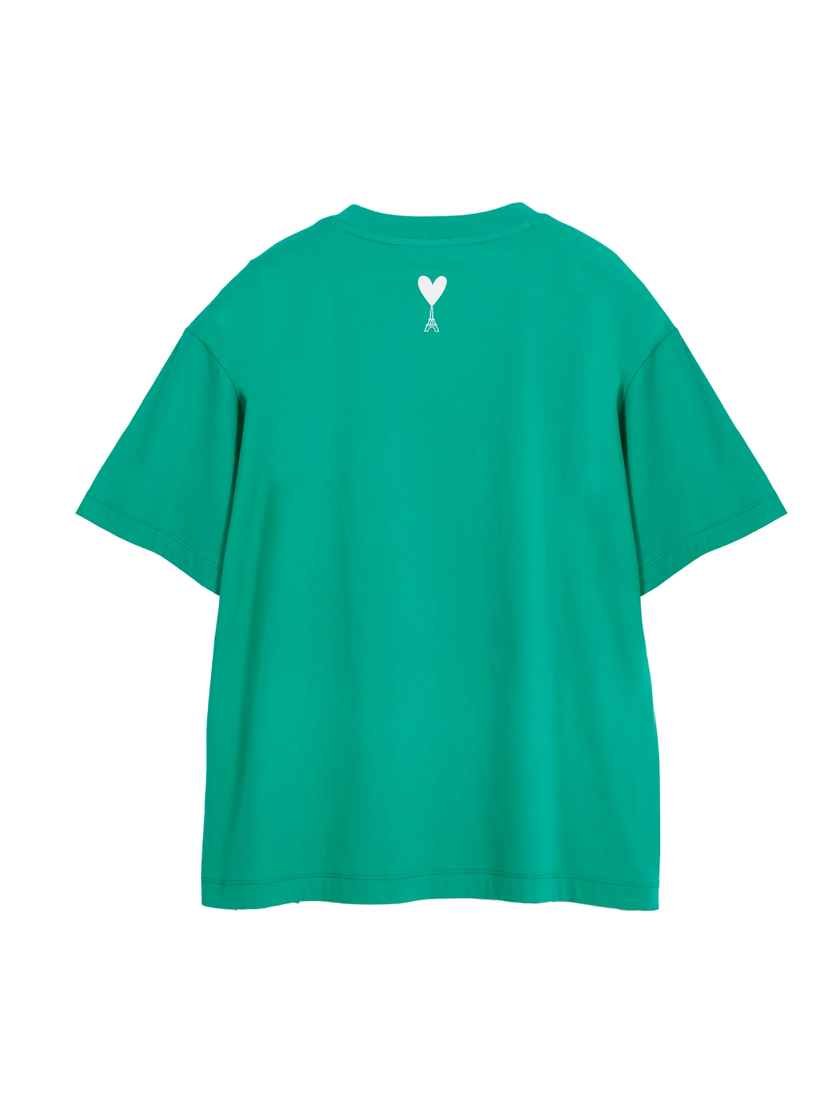 ELLE UNISEX Short Sleeves Oversized Cotton T-Shirt with Graphic Print W3K722 - Green | ELLE 80 YEARS LIMITED EDITION