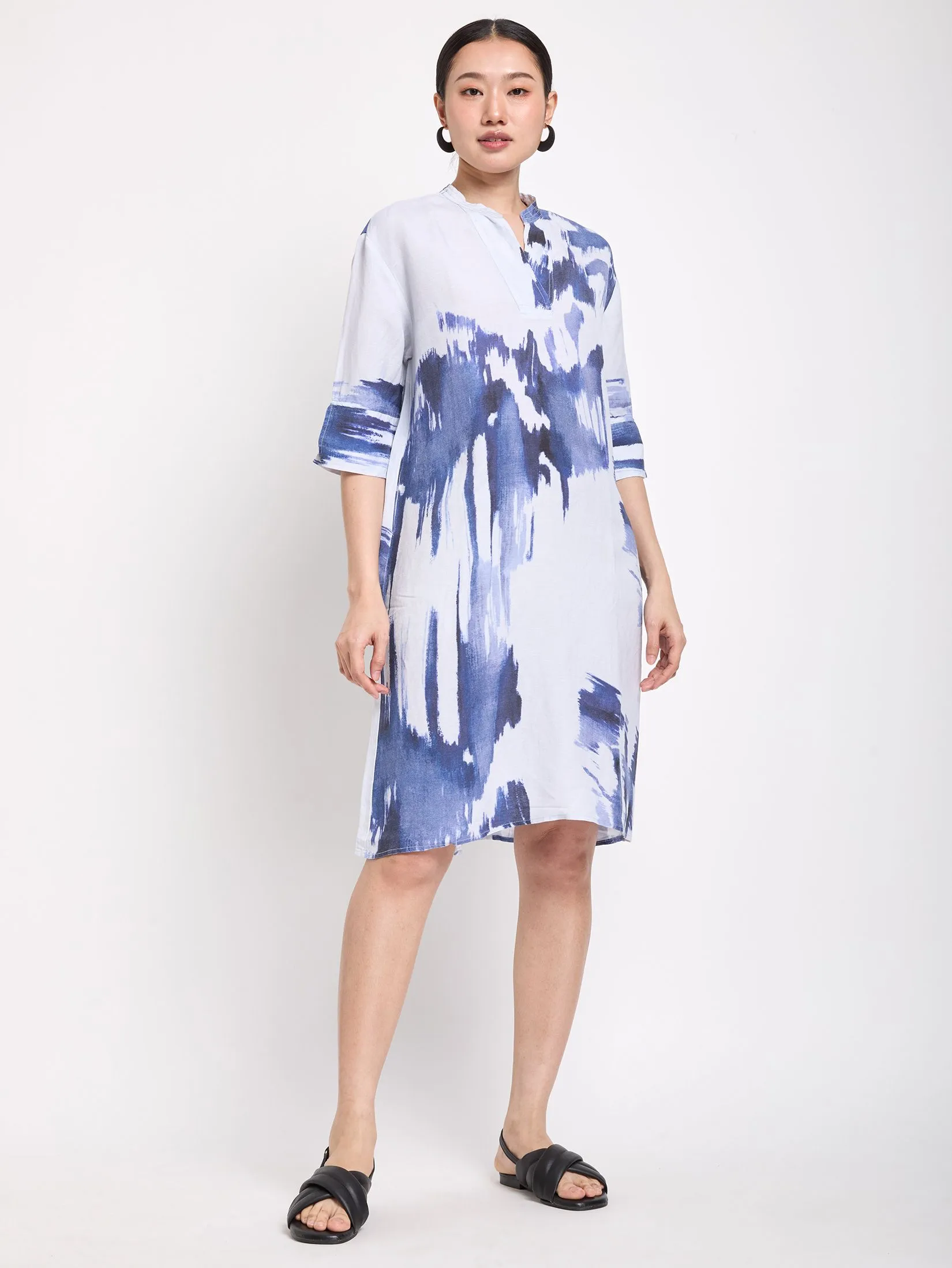 SIMPLICITY Women Dress Short Sleeves Printed