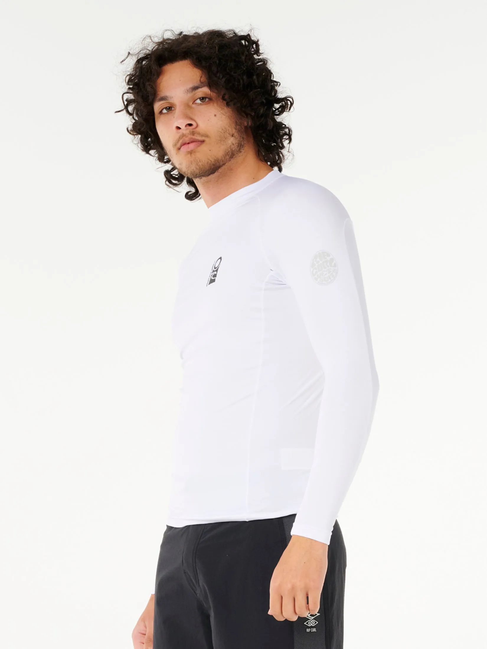 RIP CURL Men Wetsuit Long Sleeves Search UPF Perf L/S White