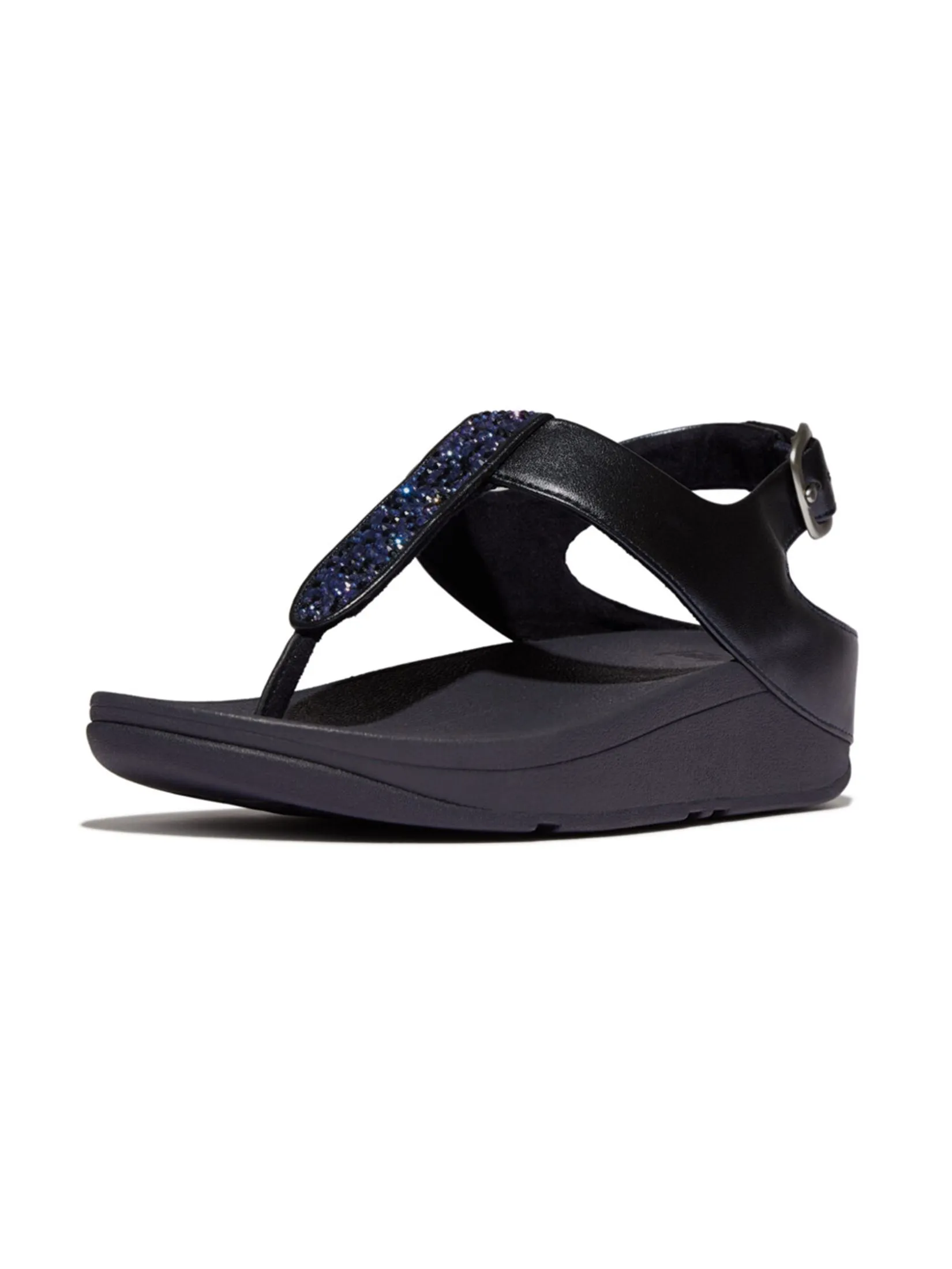 FitFlop™ WOMEN'S FINO CRYSTAL-MIX T-STRAP BLUE