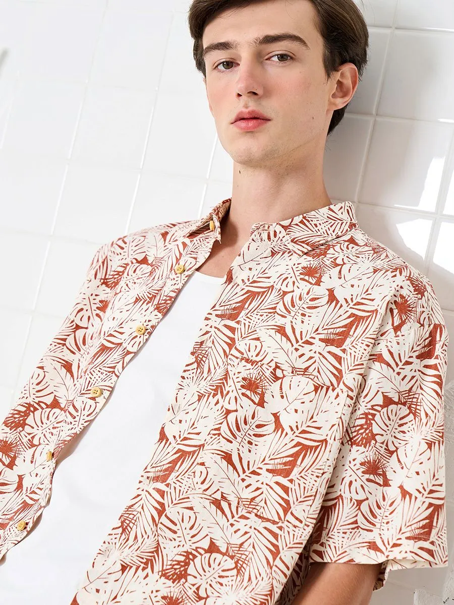 OASIS Men's Short sleeve Shirt Orange