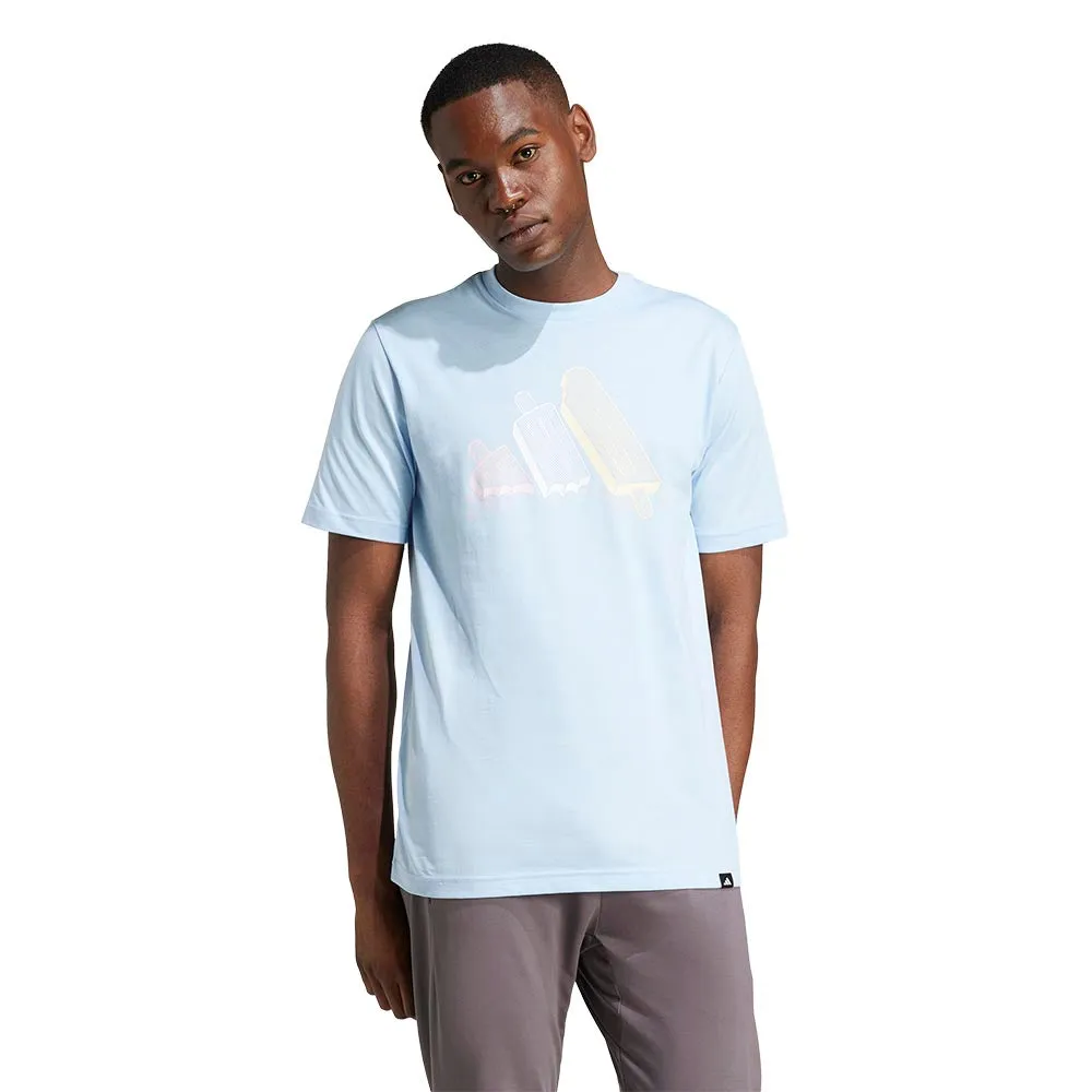 ADIDAS Lounge Ice Graphic Men T-Shirt Blue - AD001AP079EJTH