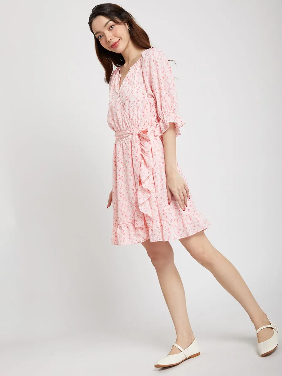 LOLITA Women Mini Dress Puffed Sleeves