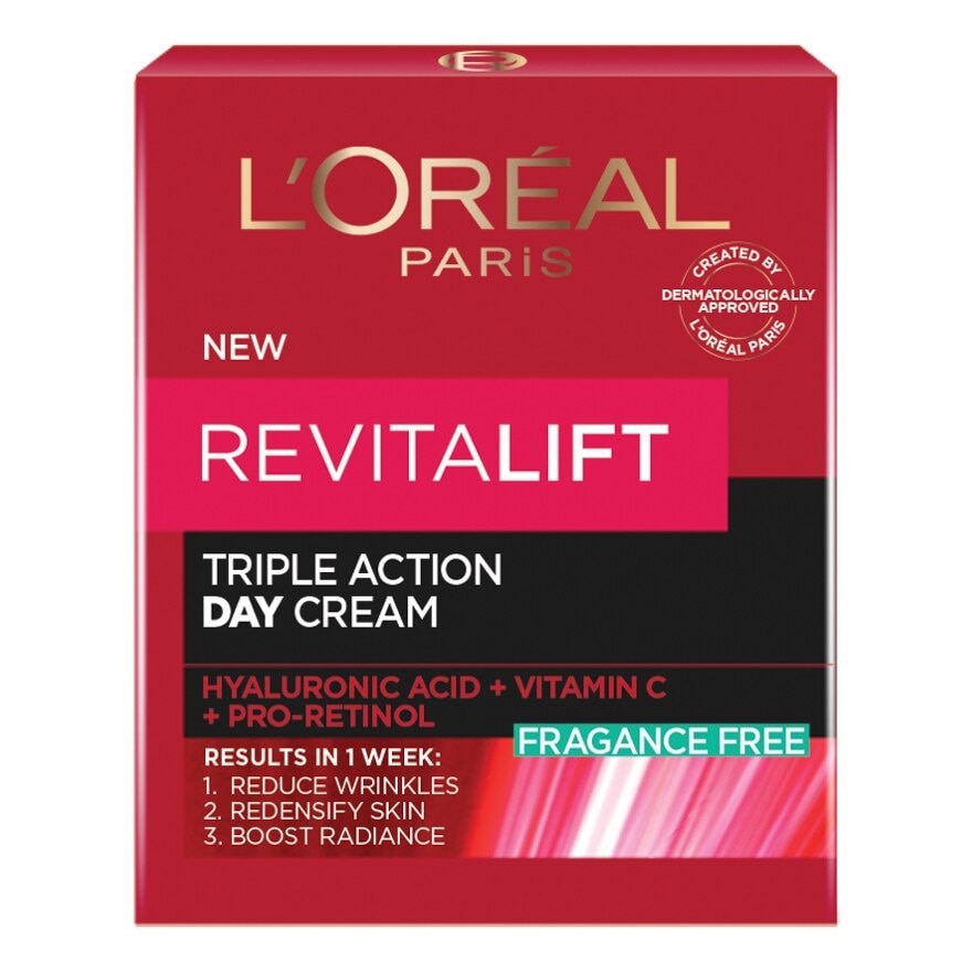 L'Oreal Paris Revitalift Triple Action Day Cream 50 Ml.