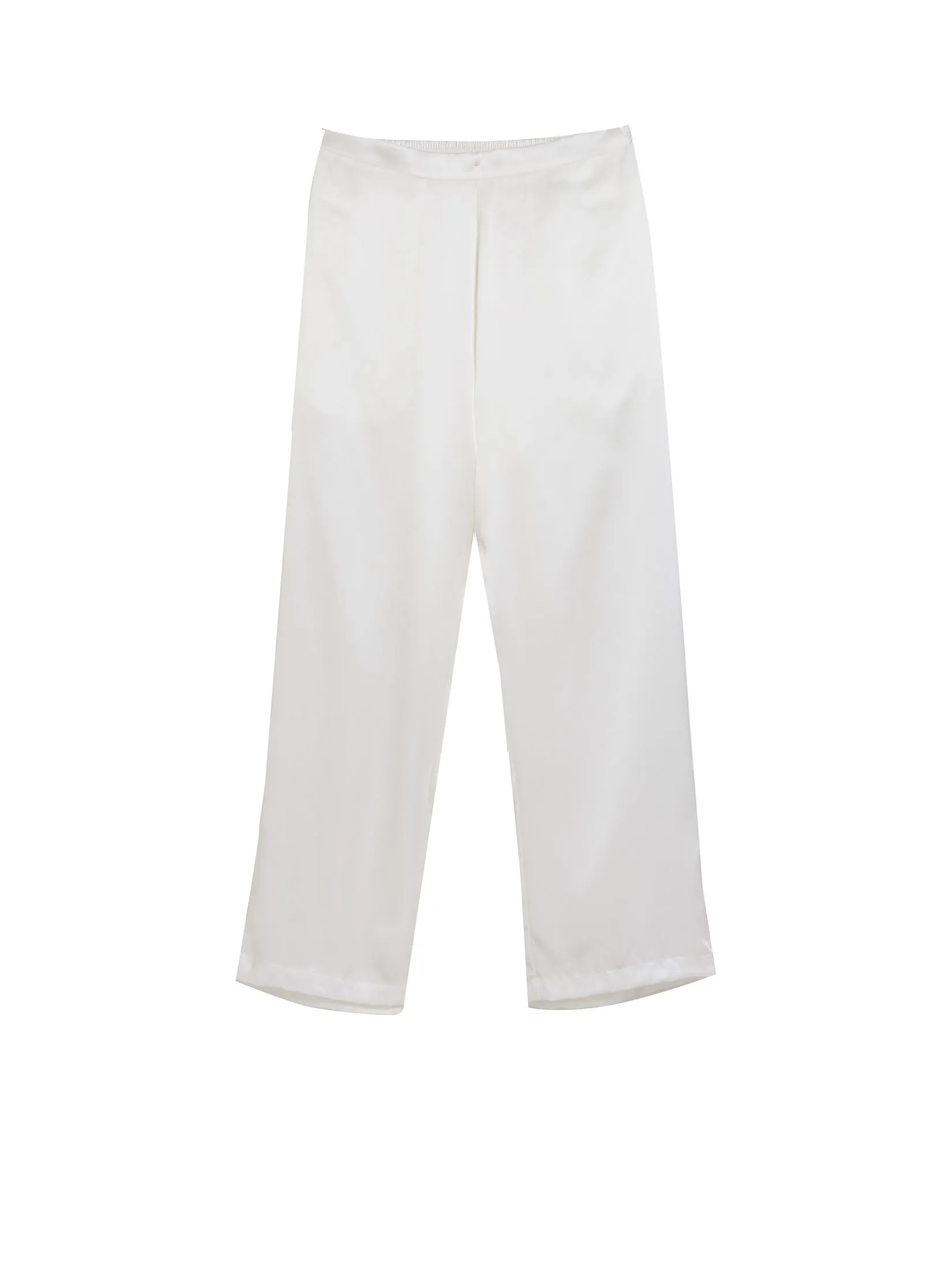 MARIA VICTORIA Women Pyjamas Shirt Long Sleeves + Pants Off White