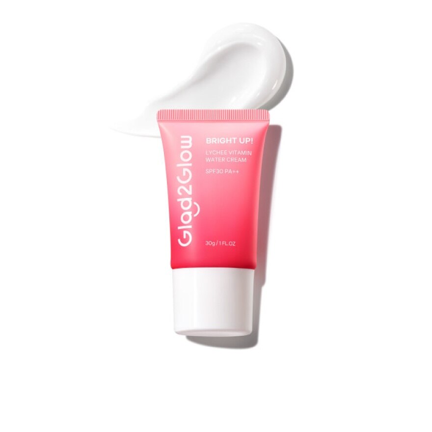 Glad2Glow Bright Up Lychee Vitamin Water Cream SPF30 PA++ 30 G.