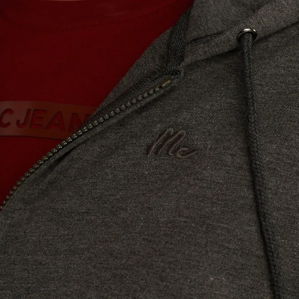 MC JEANS Unisex hoodie gray MJHP173