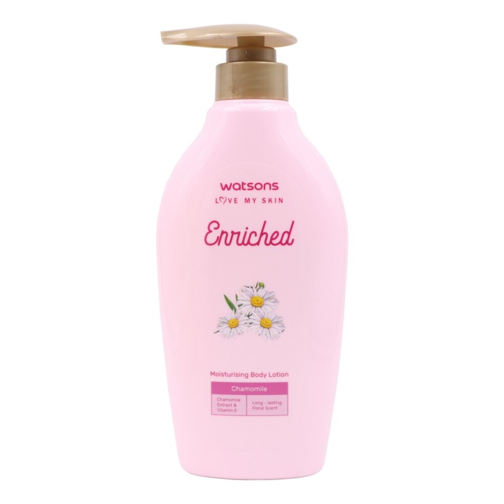 Watsons Enriched Chamomile Moisturising Body Lotion 400ml - Pink