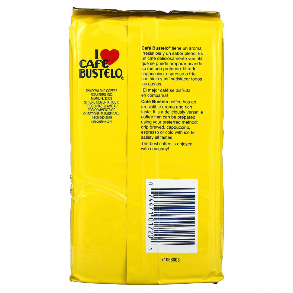 Caf? Bustelo, молотый кофе эспрессо, 1 упаковка, 283 г (10 унций)