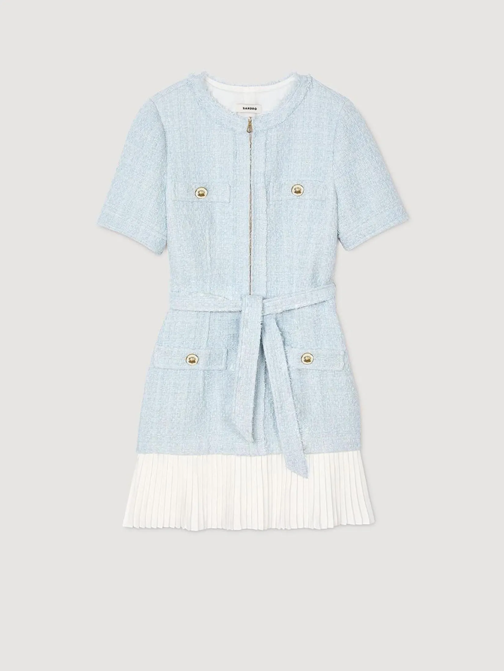 SANDRO Short Tweed Dress