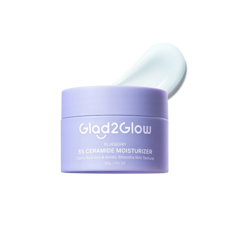 Glad2Glow Moisturizer Blueberry5 Ceramide 30 G.