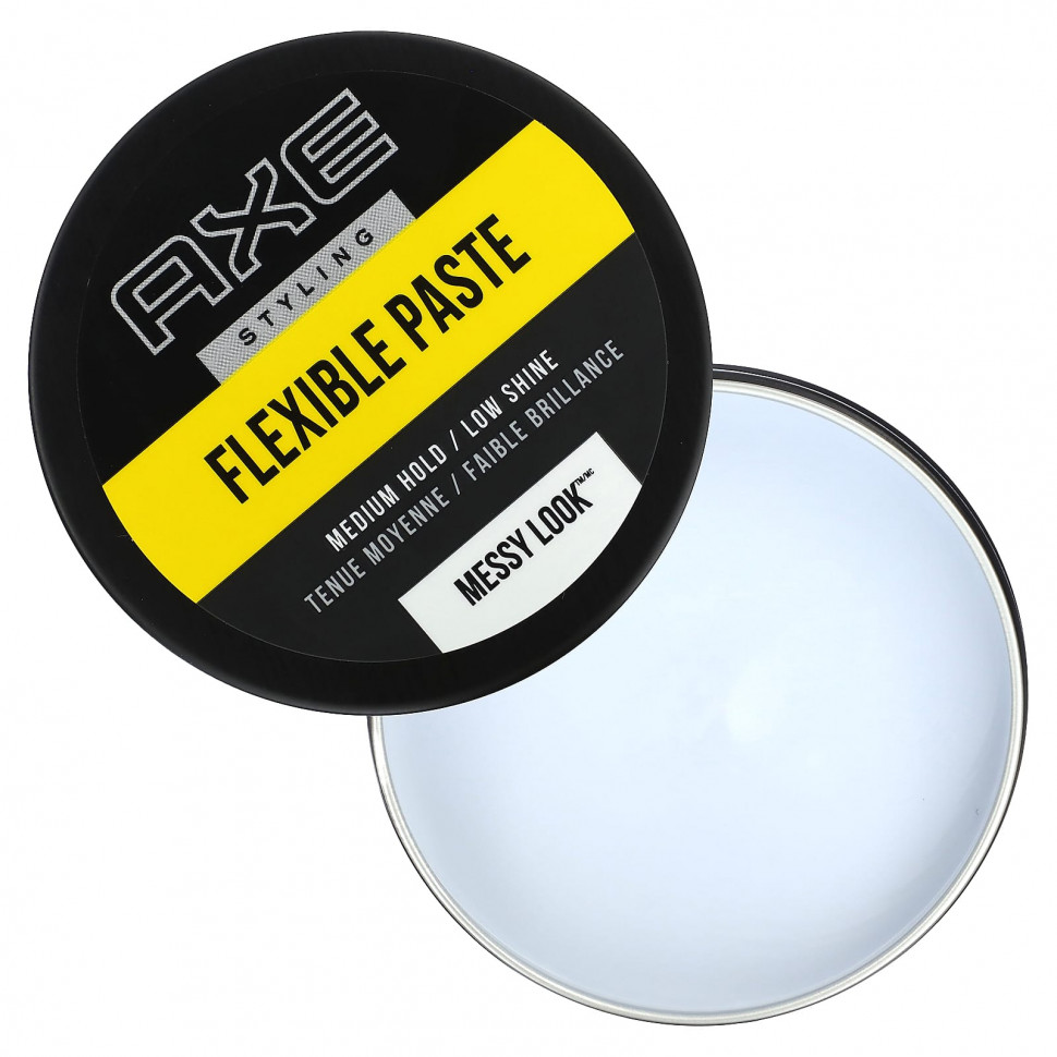 Axe, Messy Look, эластичная паста, средней фиксации / слабого блеска, 75 г (2,64 унции)