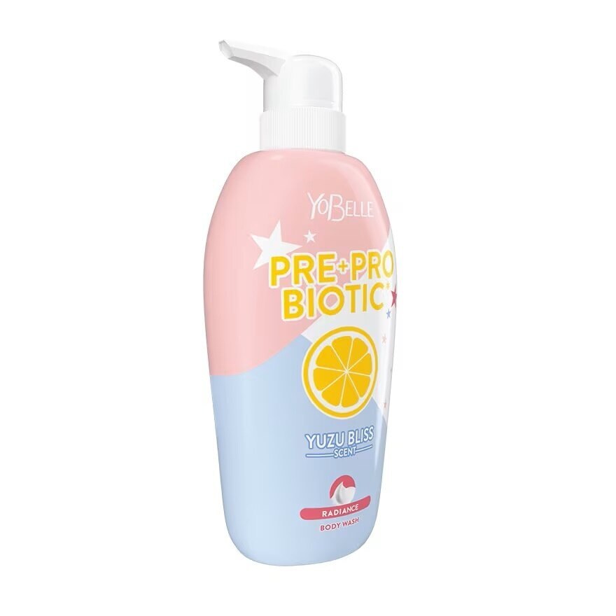 Yobelle Body Wash Pre Pro Biotic Yuzu Bliss 400 Ml. ครีมอาบน้ำ ฟองวิปครีม