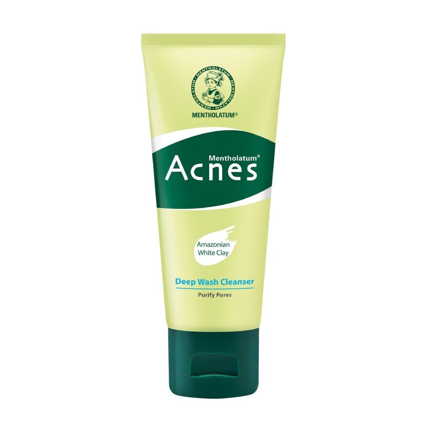 Mentholatum Acnes Deep Wash Cleanser 50 G. ลดสิว คุมมัน สิวอักเสบ โฟมล้างหน้า