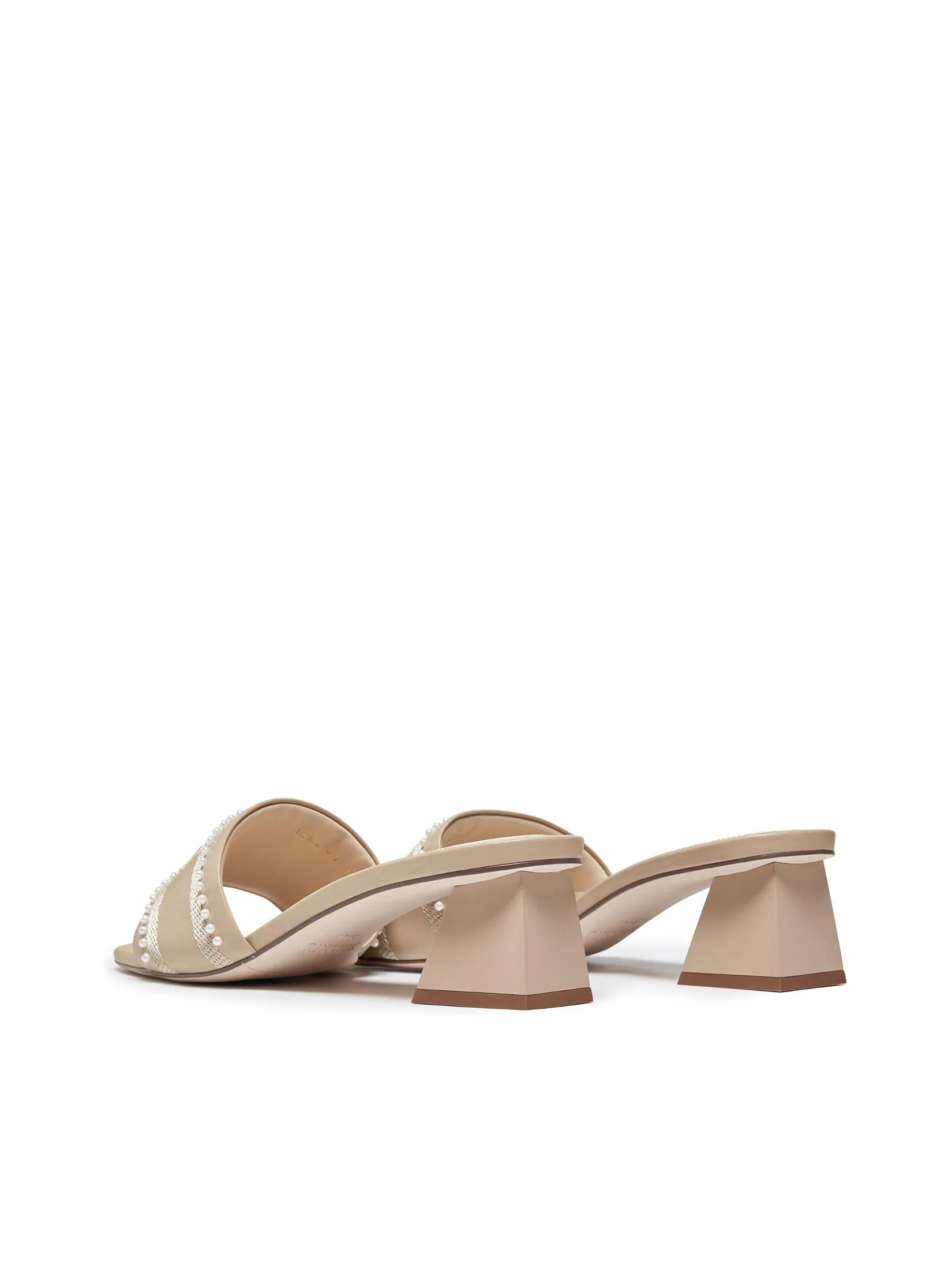 STACCATO Women Heels Slide Sandal Pearl Studded