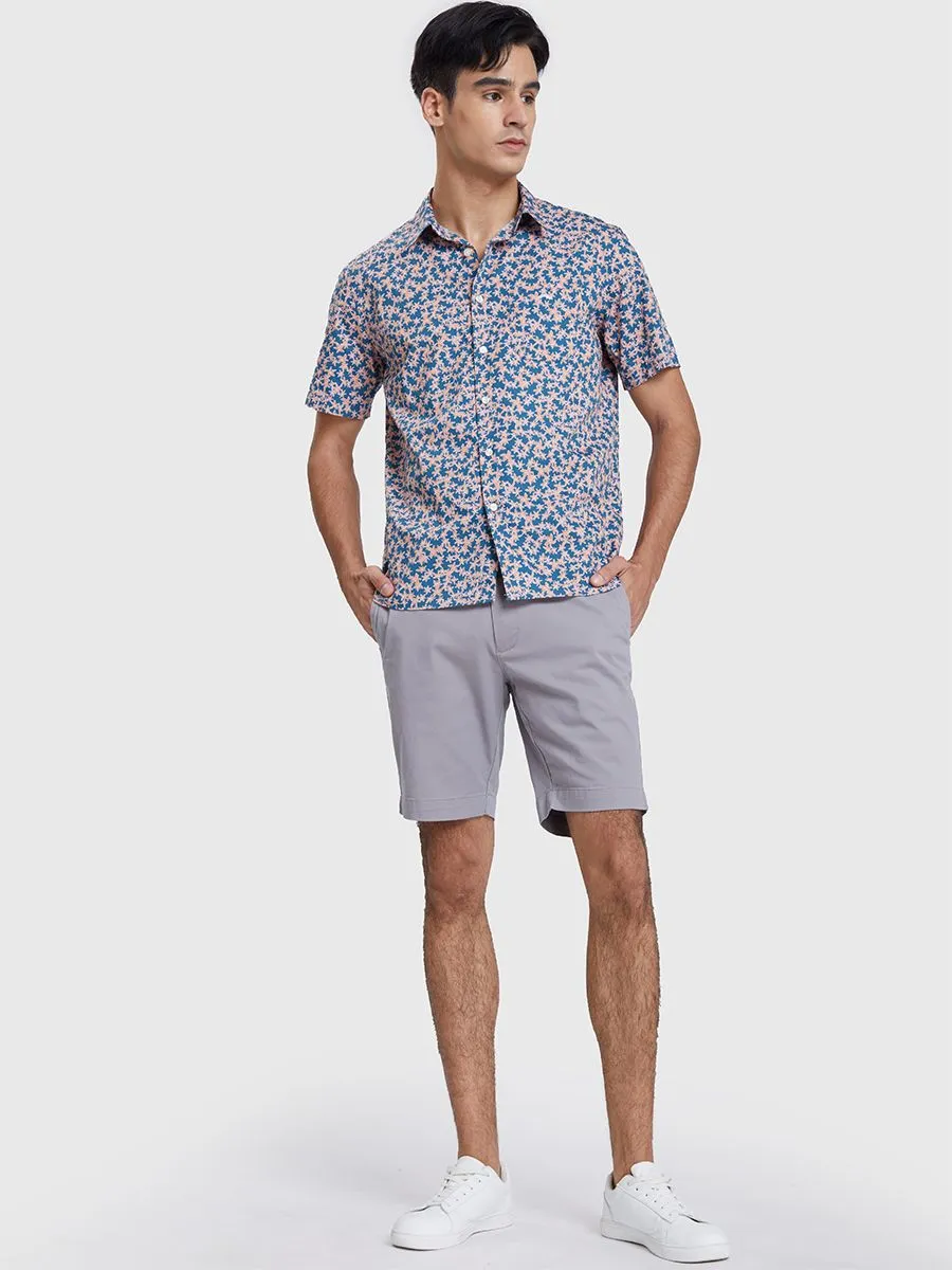 ALUMNUS Men Shirt Short Sleeves Orange