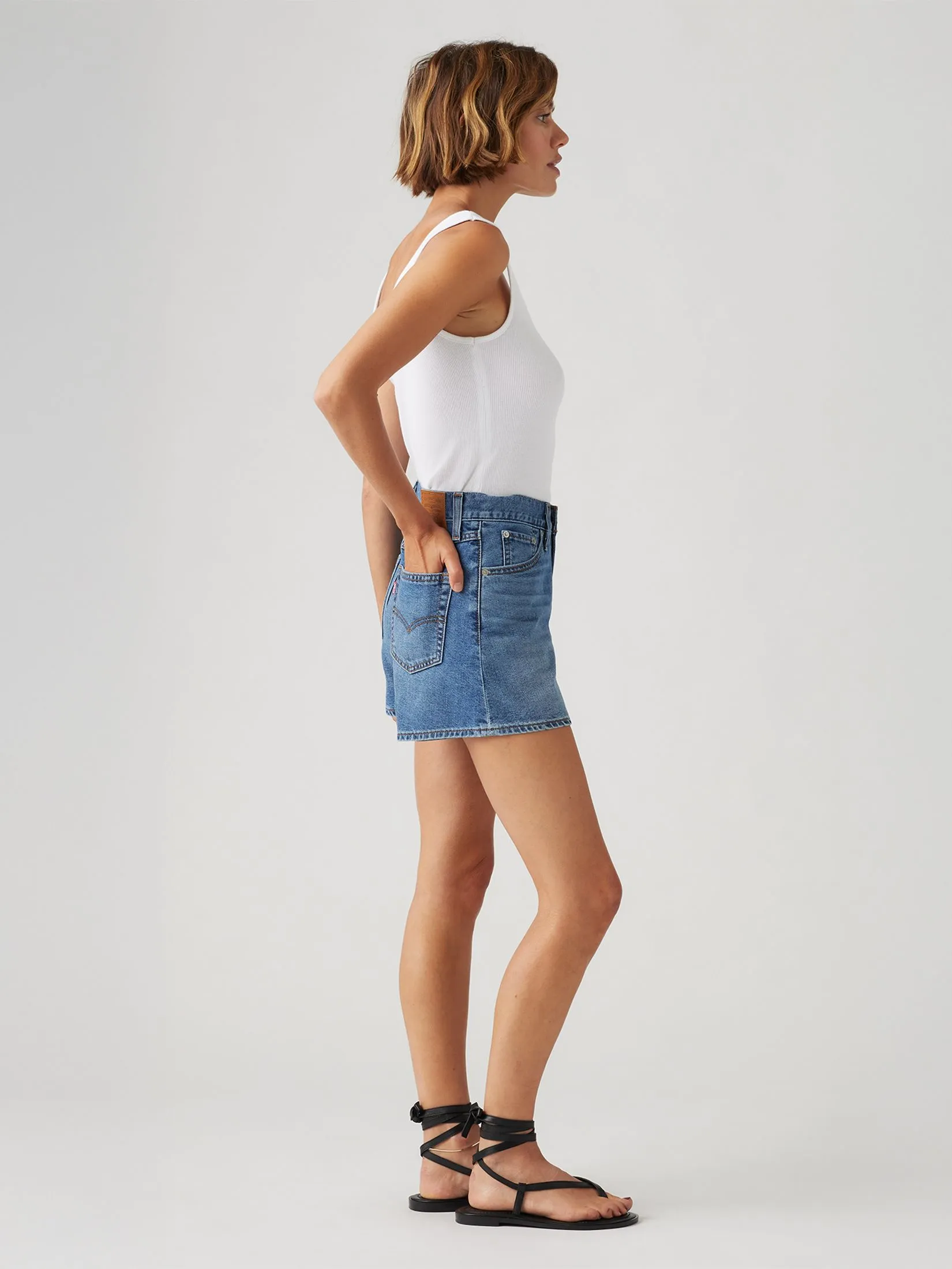 LEVI'S Women's '80s Mom Shorts Blue