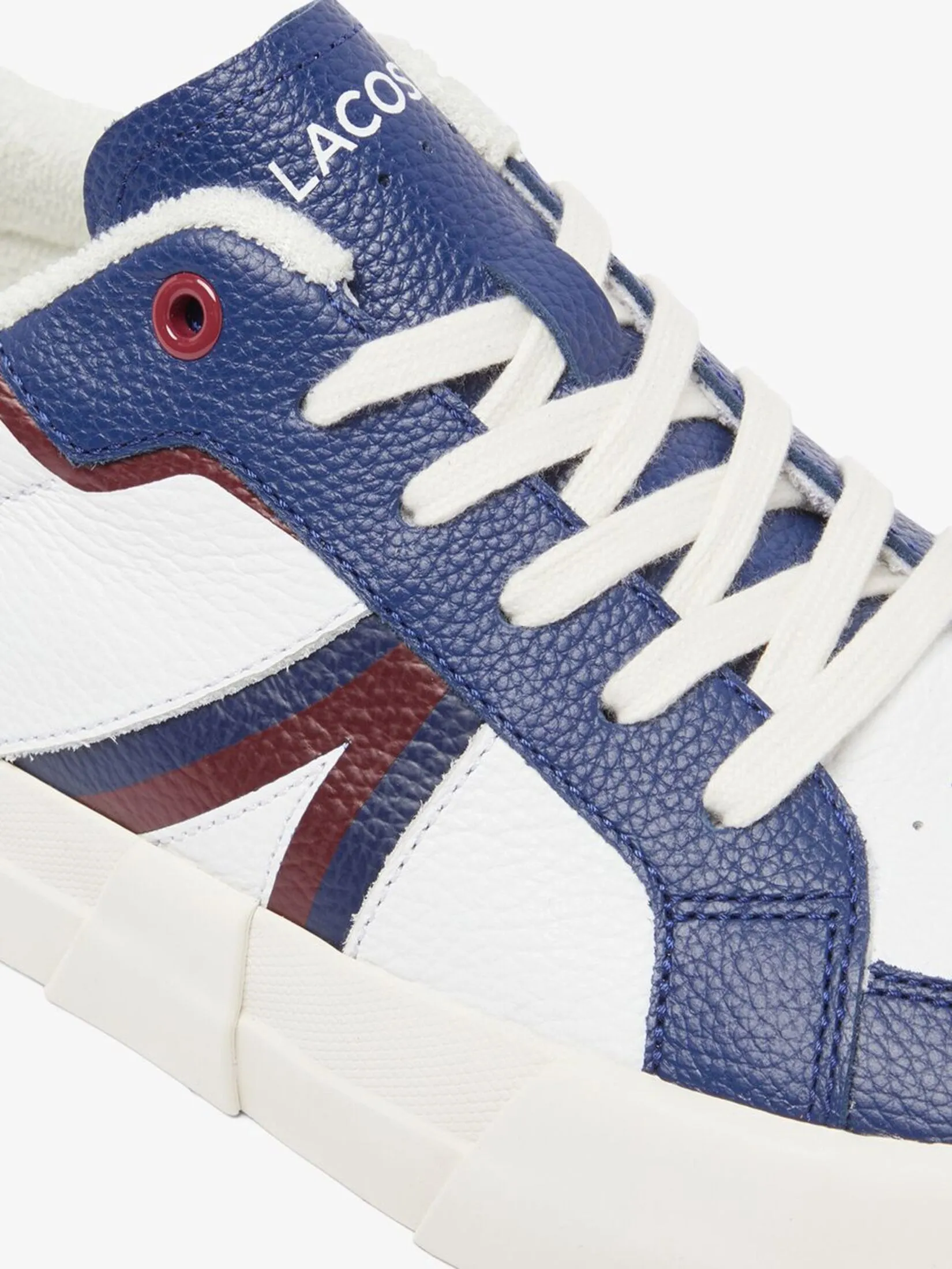LACOSTE Men’s L004 Leather Sneakers Blue