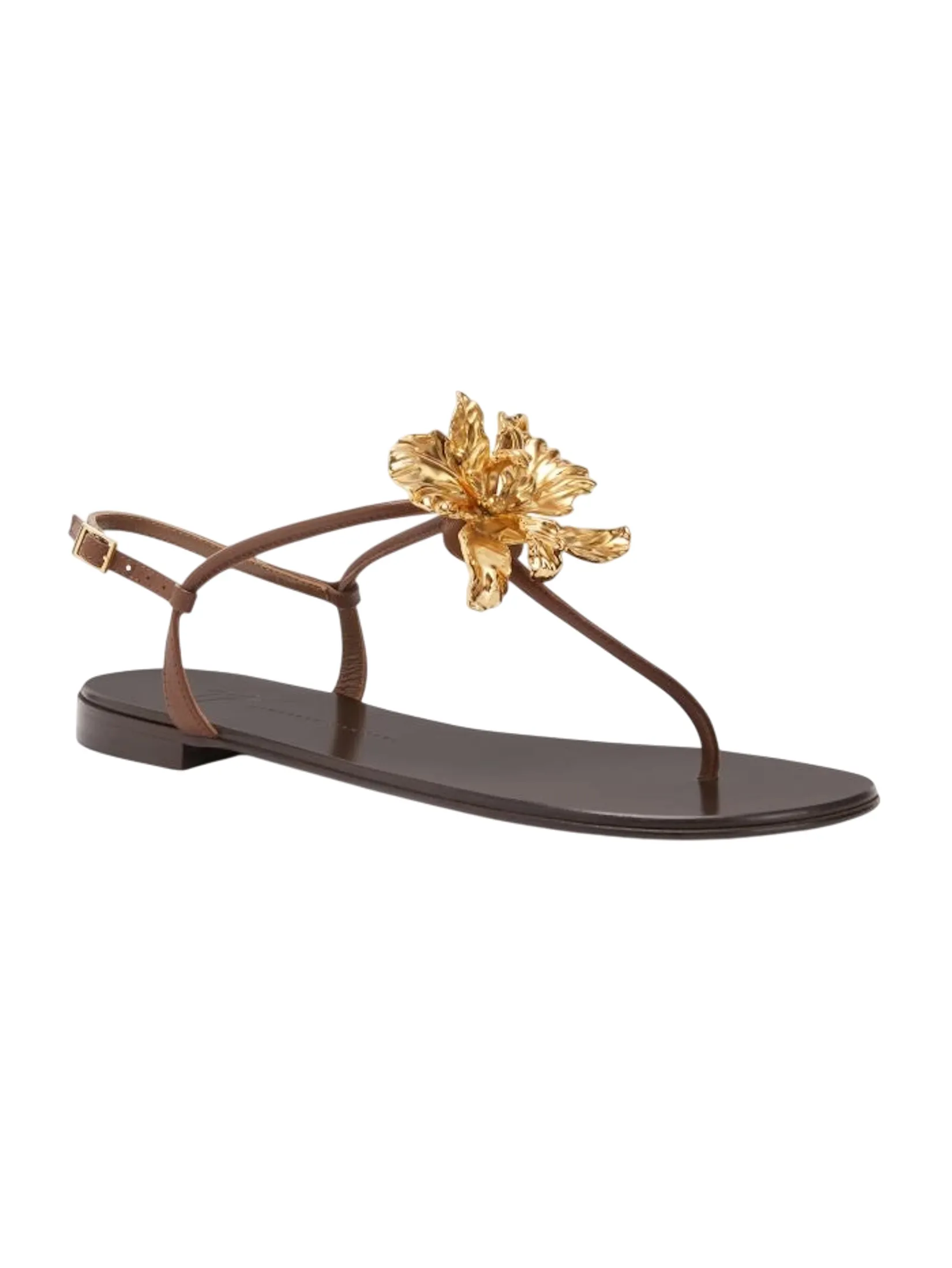 GIUSEPPE ZANOTTI Women Sandals THE ORCHID FLAT CASTAGNA