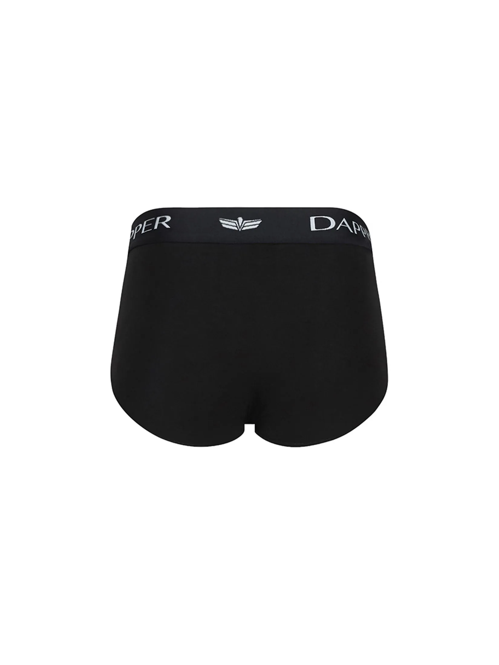 DAPPER DAPPER Iconic Pima Cotton Briefs Black (Pack 2 Pcs.)