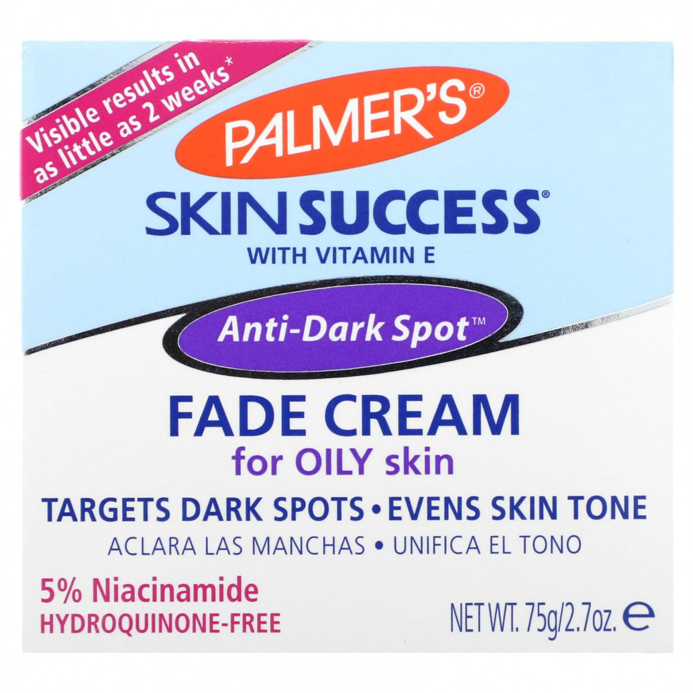 Palmers, Skin Success with Vitamin E, крем против темных пятен для жирной кожи, 75 г (2,7 унции)