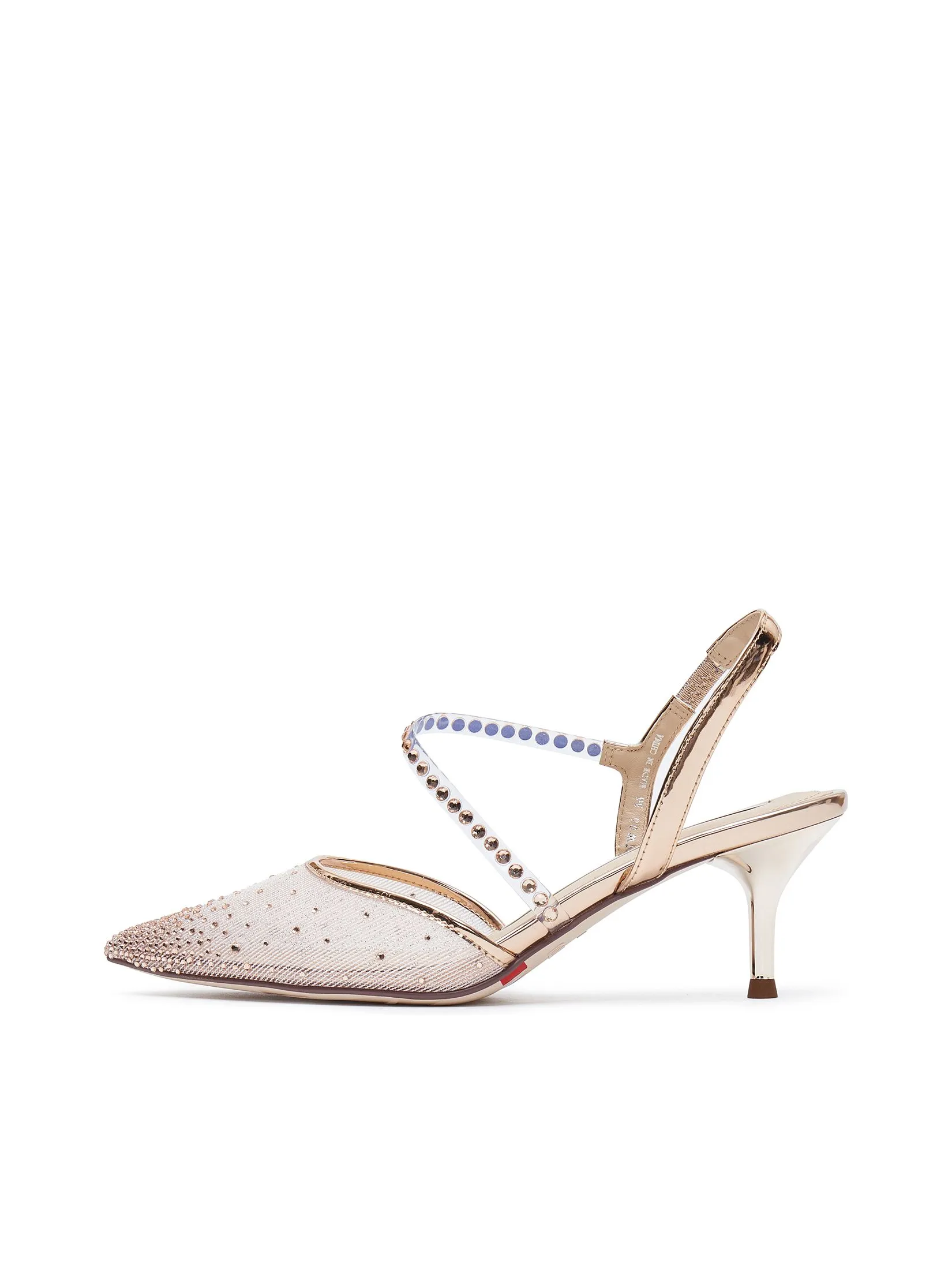 STACCATO Women Heel Slippers Slingback Strap Glitter