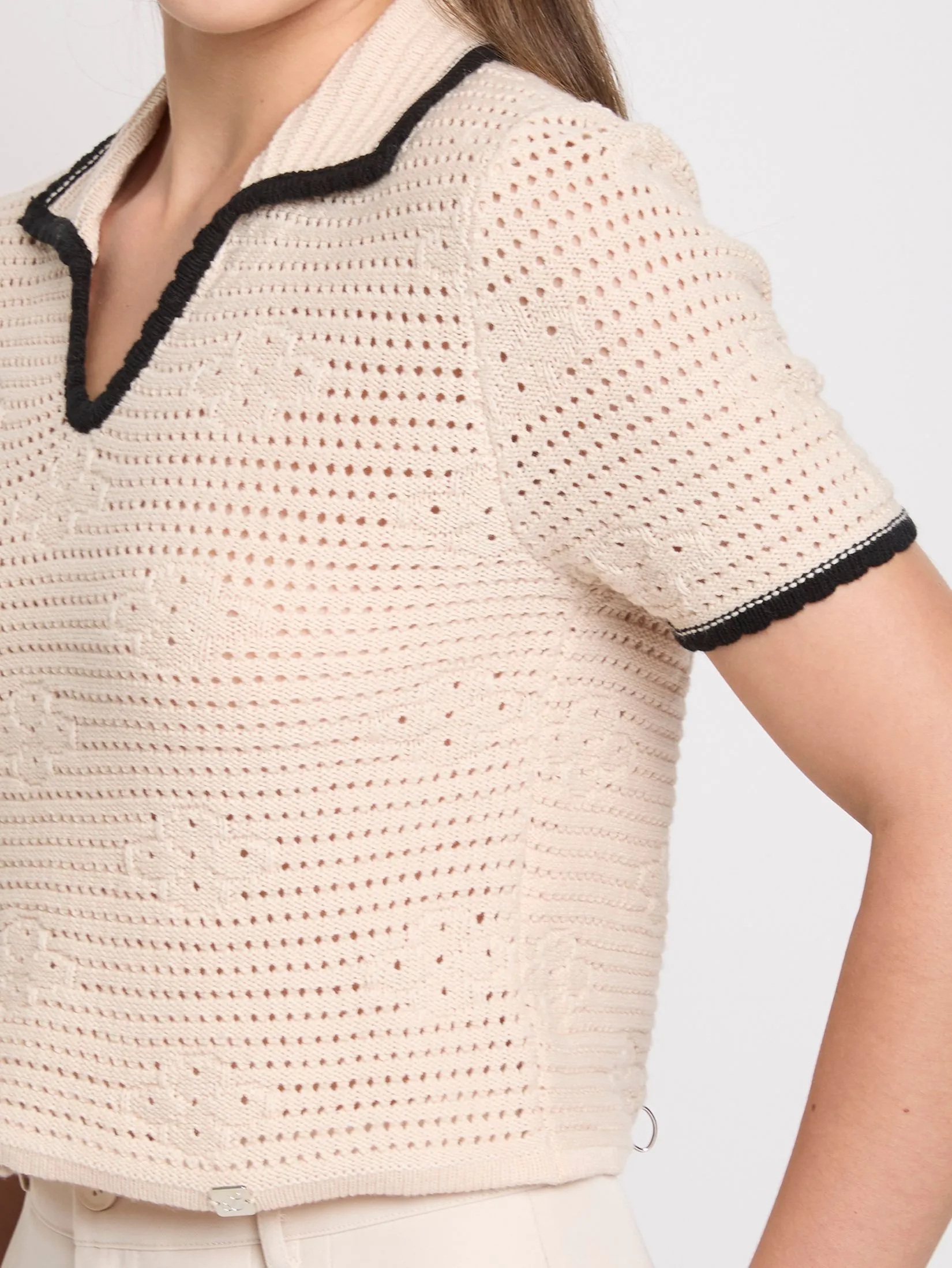 LOLITA Women Top Short Sleeve Knit Polo