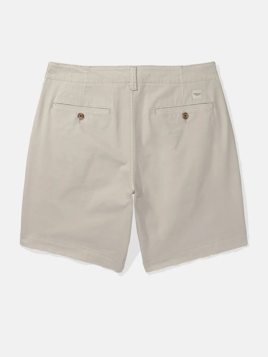 AMERICAN EAGLE MEN 7273 LIVED IN KHAKI SHORT 9 IN 036 HAZE GREY