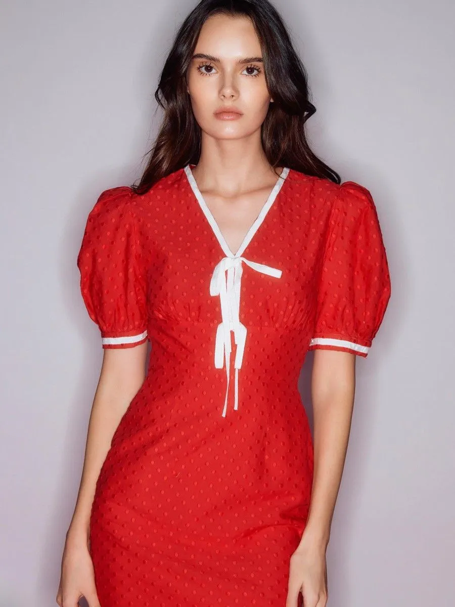 ASV (RS24) Merely Pencil Dress Red