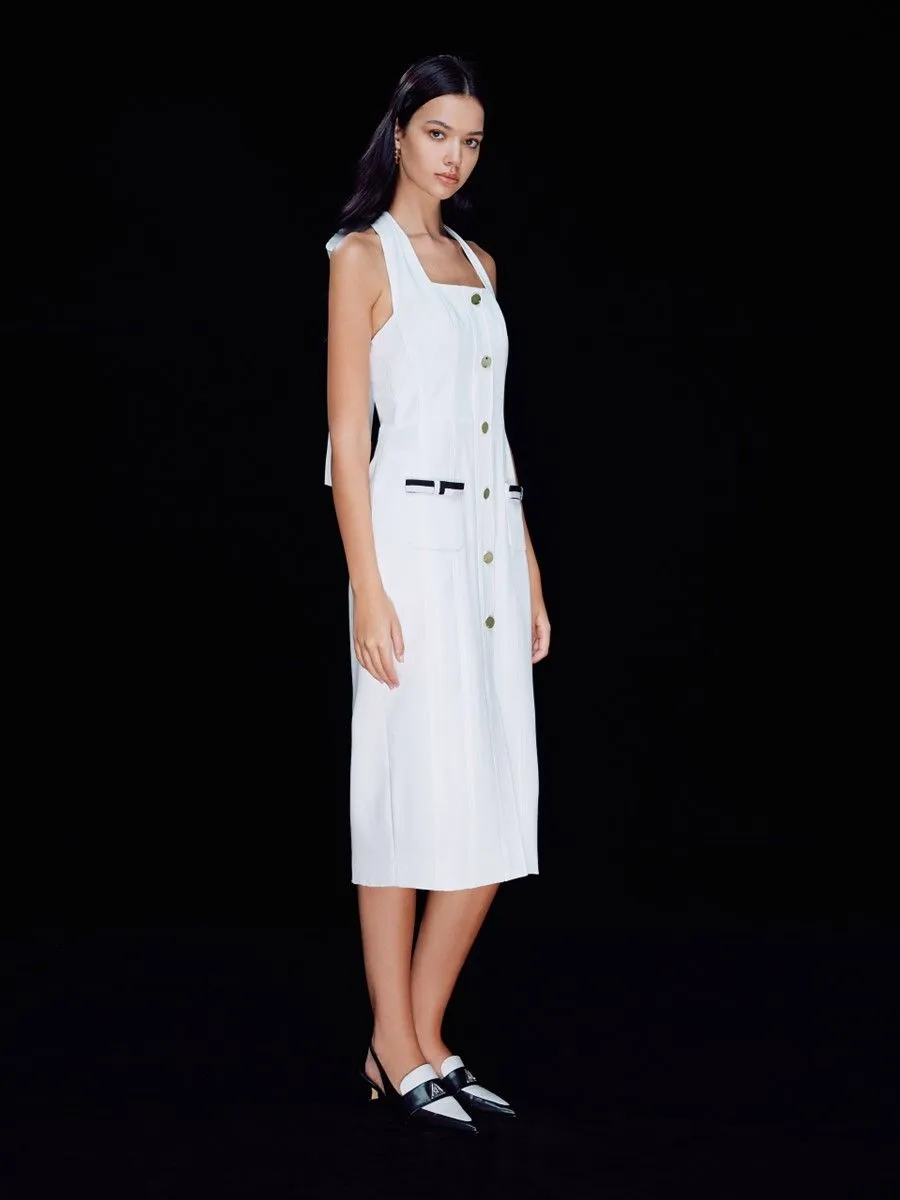 ASV ( SS24 )Jamie Women Halterneck Dress White