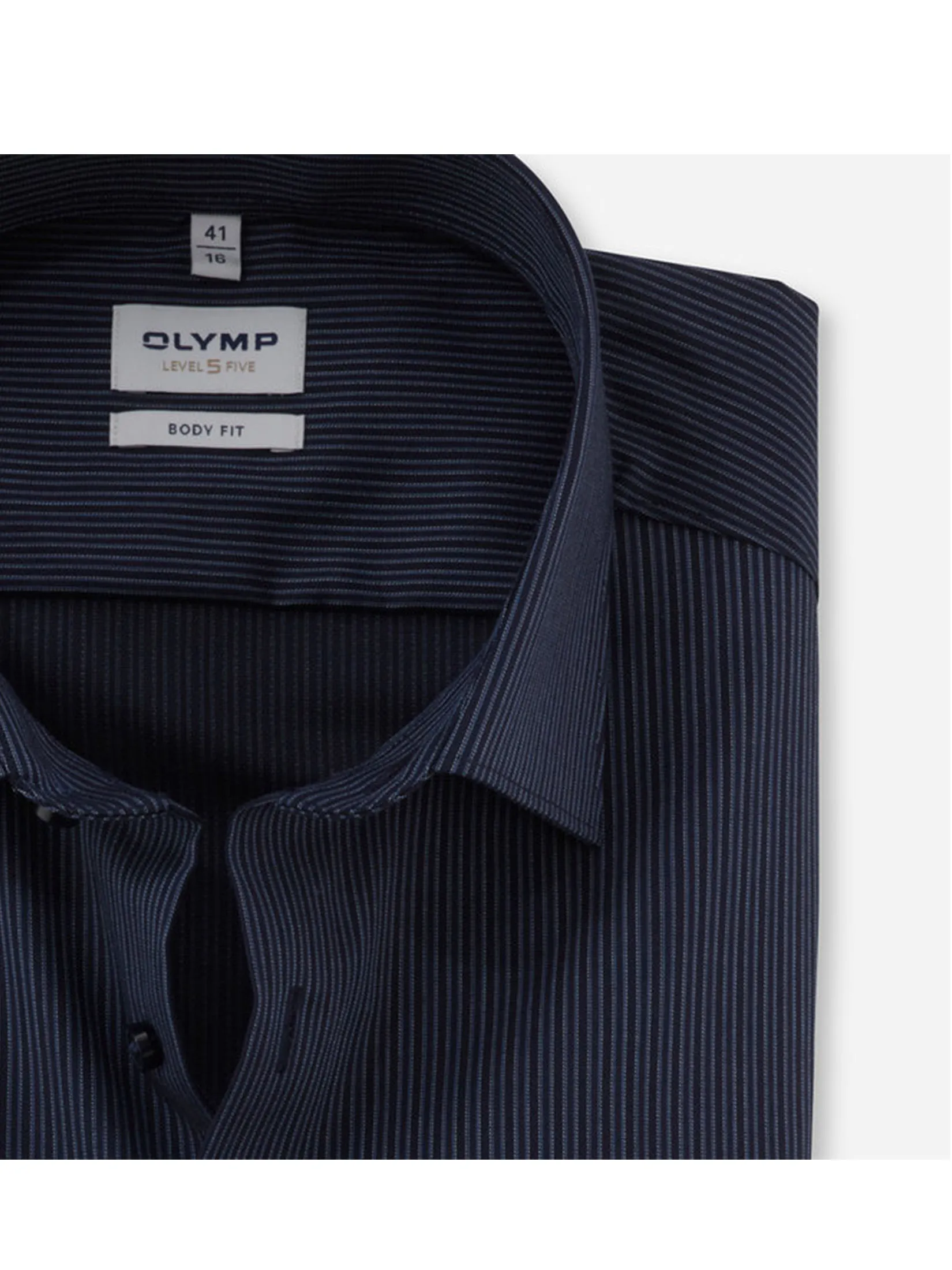 OLYMP MEN S SHIRT LONG SLEEVES BUSINESS SHIRT BODY FIT EASY IRON NAVY BLUE