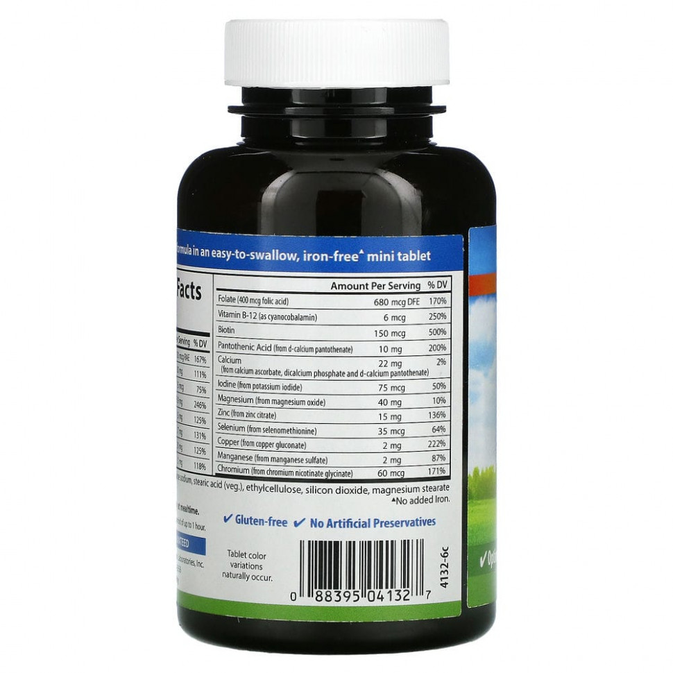 Carlson Labs, Mini-Multi, витамины и минералы, без железа, 180 таблеток