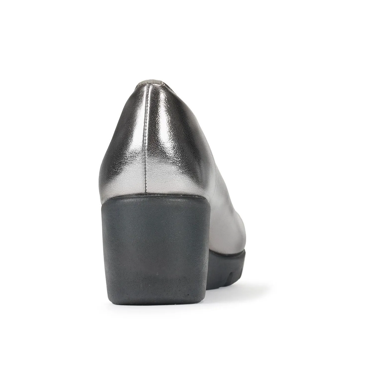 JOLI SNOB Dark Silver Women Comfort High Heels