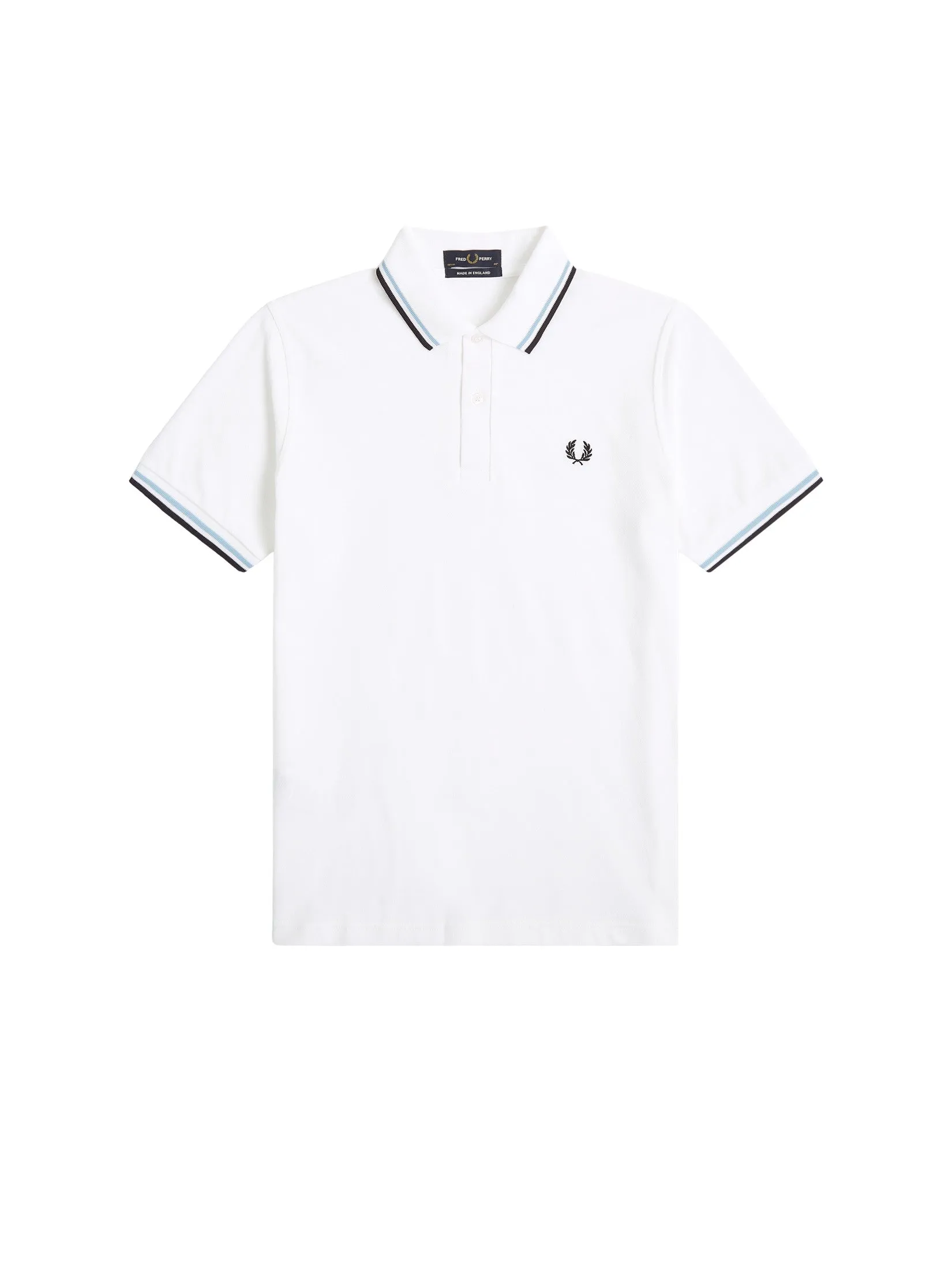 FRED PERRY Men TWIN TIPPED FRED PERRY SHIRT White