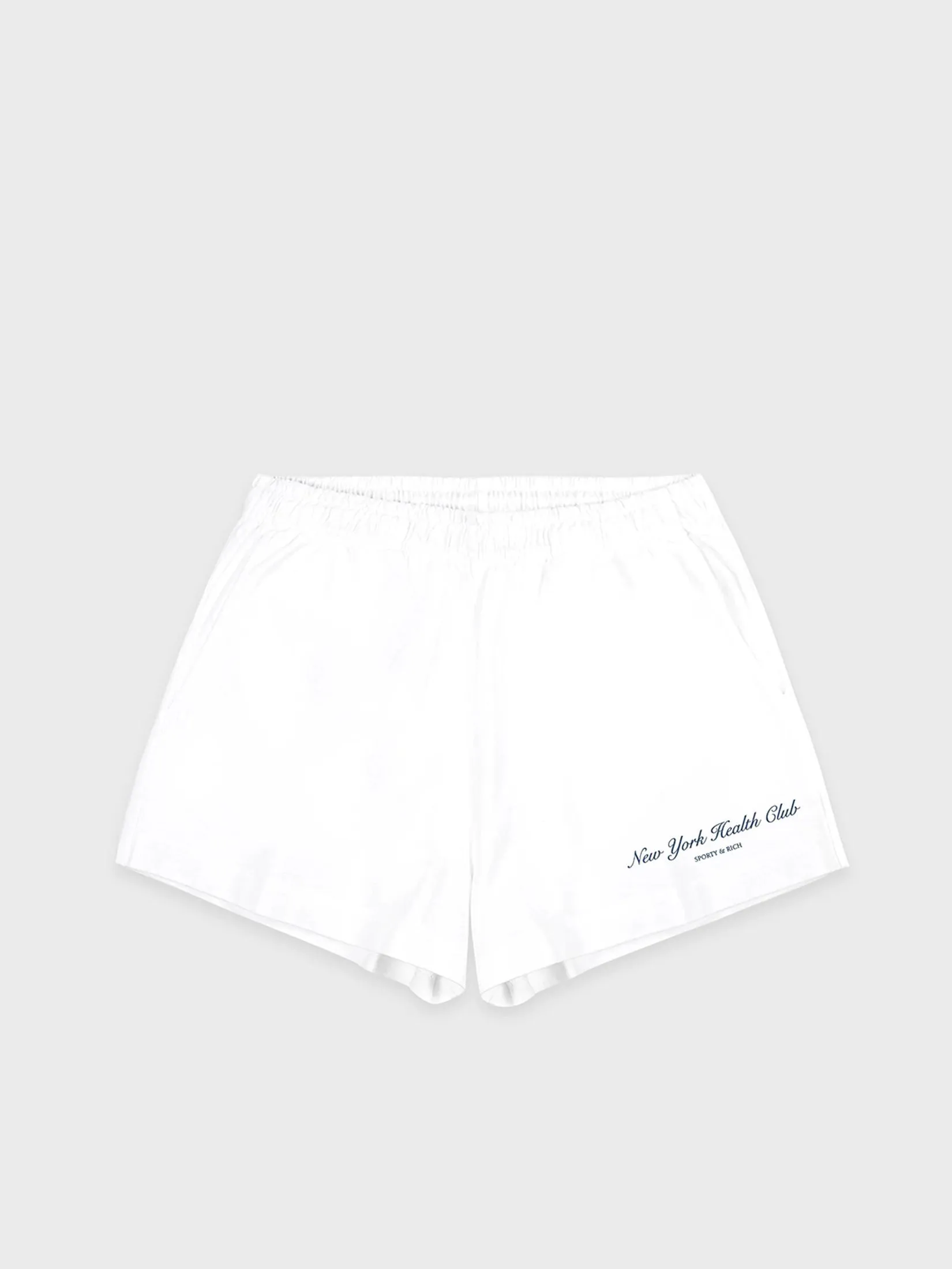 SPORTY & RICH Women Short Disco NY Health Club - White/Navy