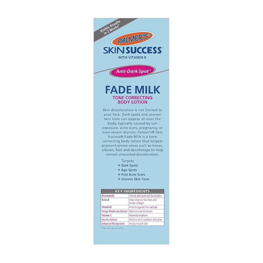 Palmer's Skin Success Fade Milk Body Lotion 250 ml.