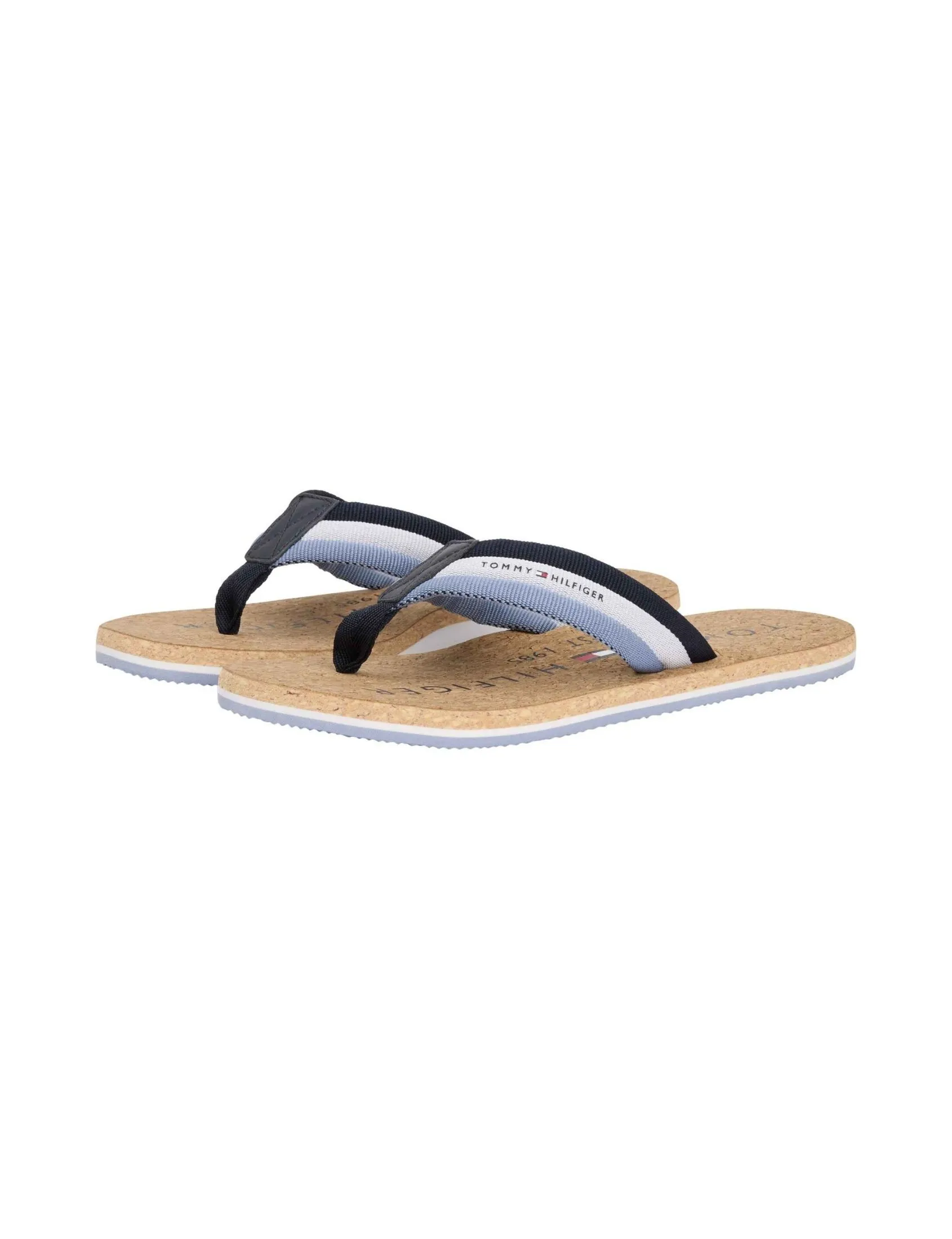 TOMMY HILFIGER MEN FLIP FLOP BROWN