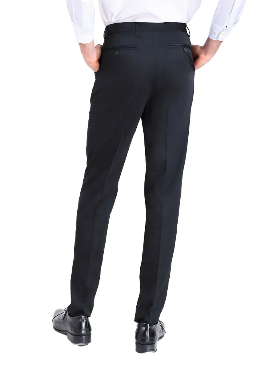 ARROW Men's Pleated slacks Comfort fit style MSCC8A4 Black