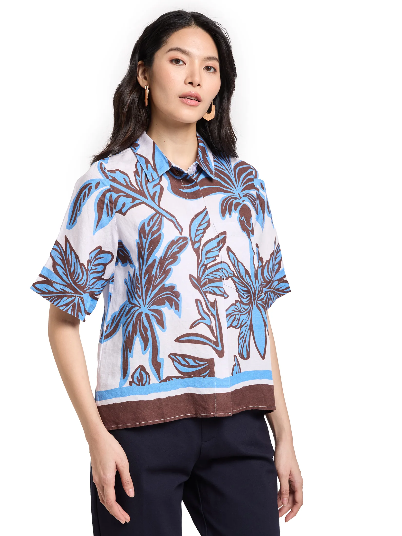 ESTIMATE Women Blouse Short Sleeves Print