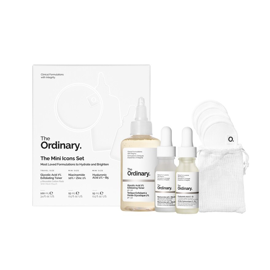 The Ordinary The Mini Icons Set (Toner 100 ml. + Serum 15+15 ml.)