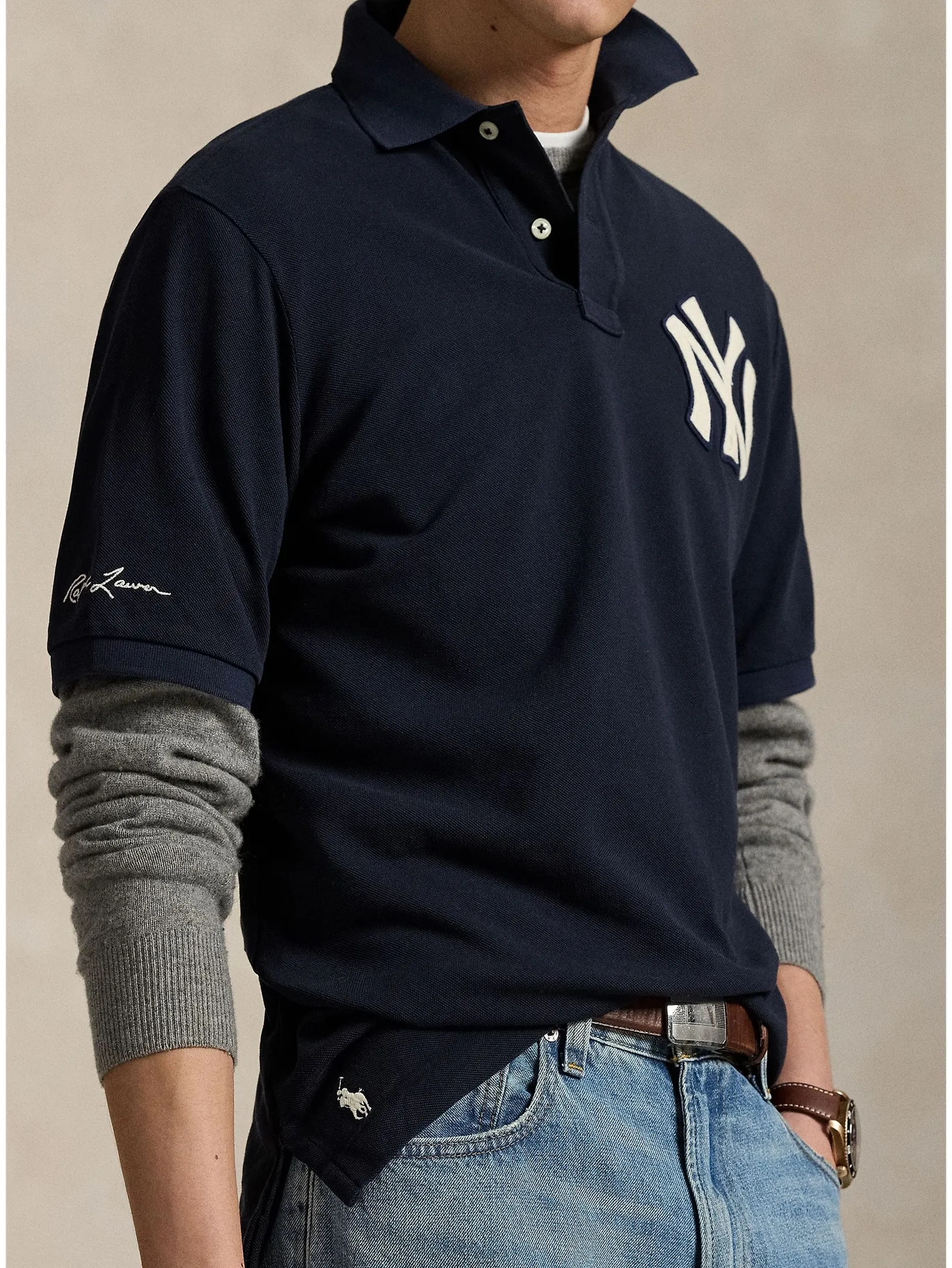 POLO RALPH LAUREN Ralph Lauren x MLB Polo Men MNPOKNI1N823431 Navy