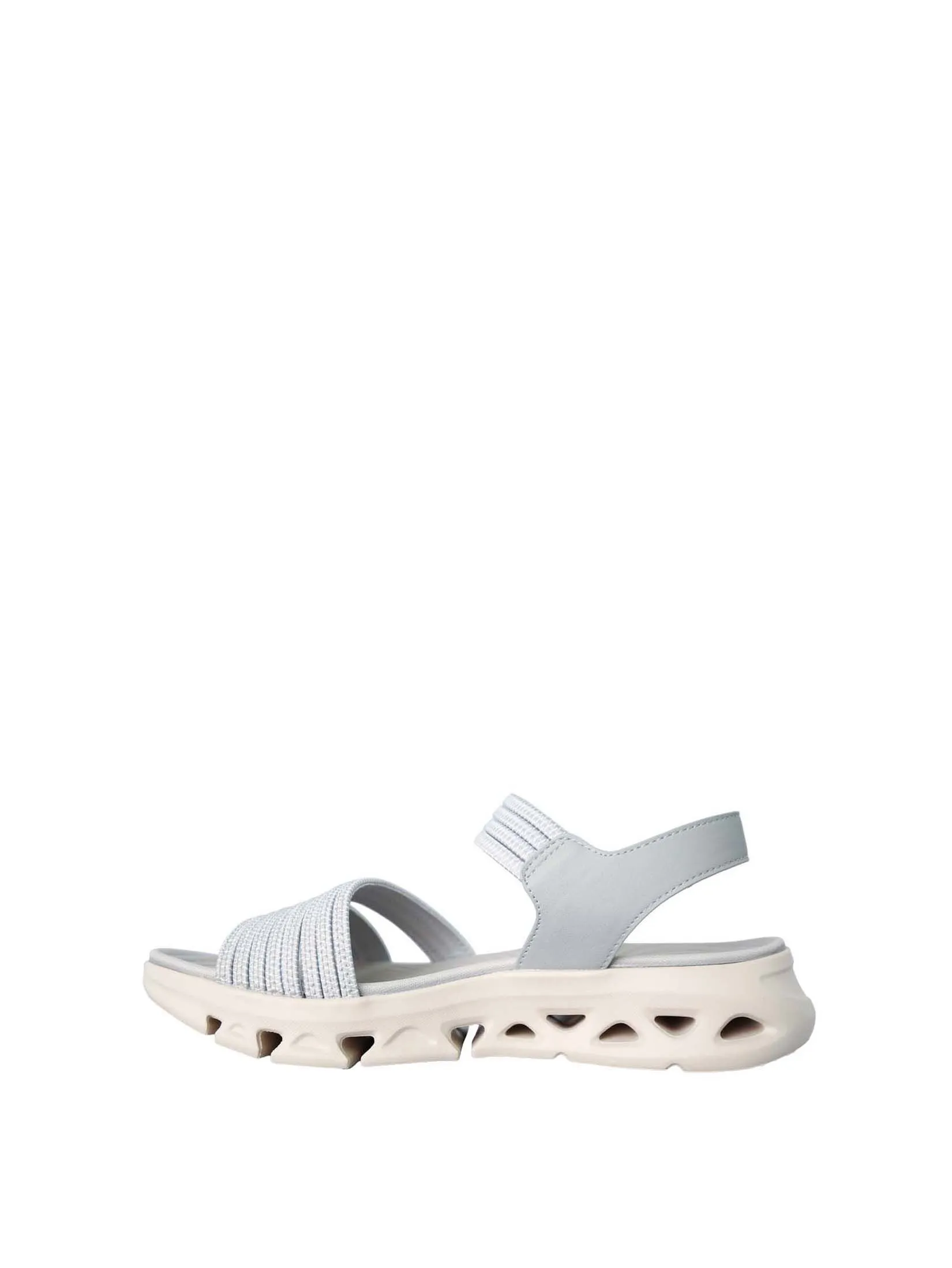 VILLAINS SF STRETCHY Women's Comfort Flat Sandals GREY