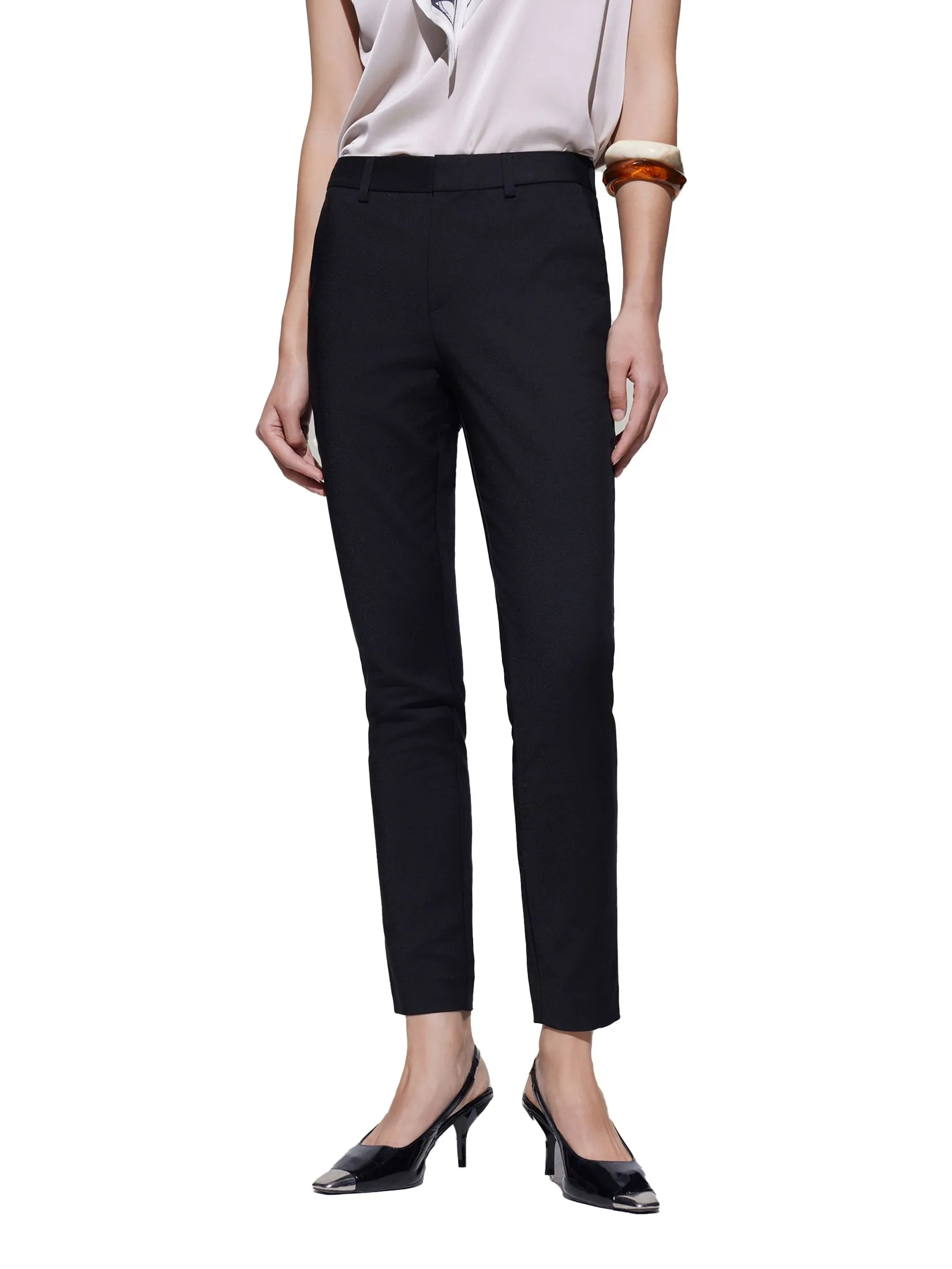 G2000 Women Clothing Cotton Blend Ankle Skinny Casual Pants  Ankle Skinny Shape - Black