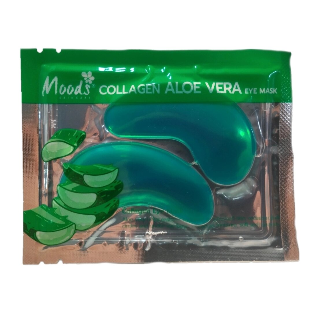 Гидрогелевые патчи для глаз с алоэ и коллагеном Moods Collagen Aloe Vera Eye Mask 1 шт.